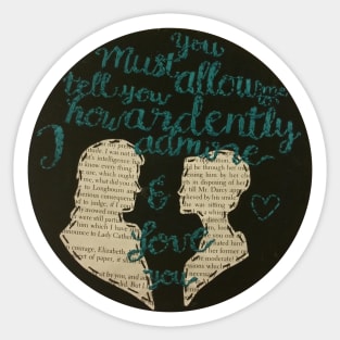 Ardently Pride and Prejudice Embroidery Sticker